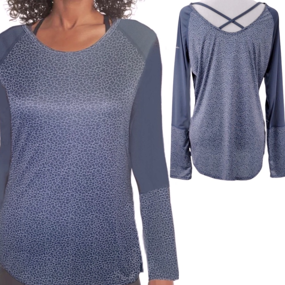 NWT Columbia Omni shade long sleeve crisscross back sun tee size small